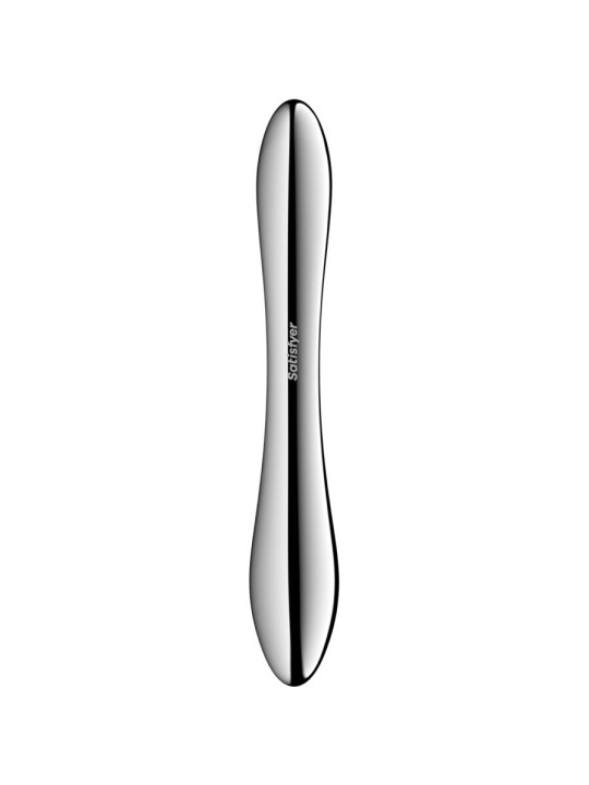 SATISFYER - PURE GRAVITY 1 RVS DUBBELZIJDIGE DILDO