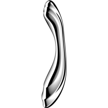 SATISFYER - PURE GRAVITY 2 GODEMICHET DOUBLE EXTRÉMITÉ EN ACIER INOXYD