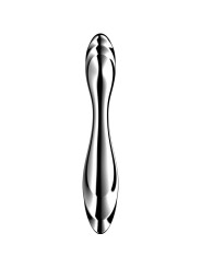 SATISFYER - PURE GRAVITY 2 GODEMICHET DOUBLE EXTRÉMITÉ EN ACIER INOXYD