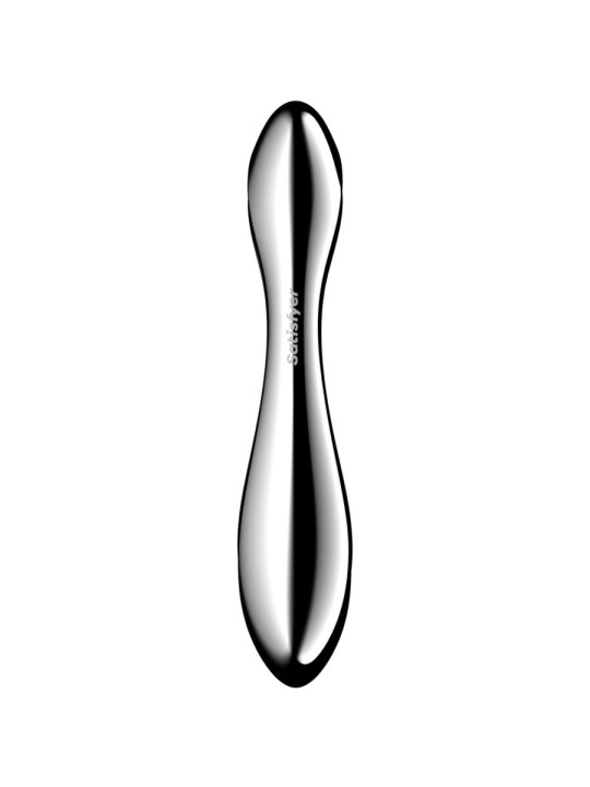 SATISFYER - PURE GRAVITY 2 GODEMICHET DOUBLE EXTRÉMITÉ EN ACIER INOXYD