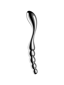 SATISFYER - DILDO A DOPPIA ESTREMITÀ IN ACCIAIO INOX STAR FORCE 1