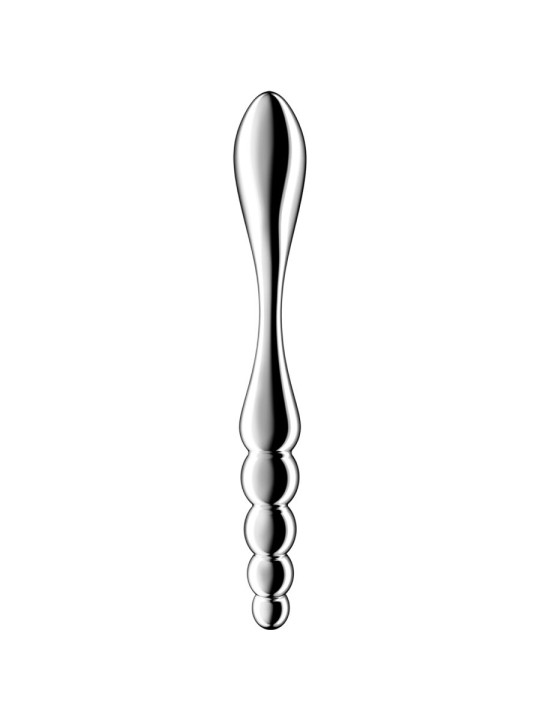 SATISFYER - STAR FORCE 1 DILDO DE AÇO INOXIDÁVEL COM DUAS EXTREMIDADES