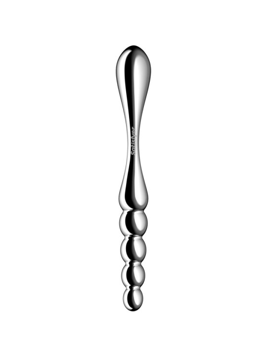 SATISFYER - STAR FORCE 1 RVS DUBBELZIJDIGE DILDO