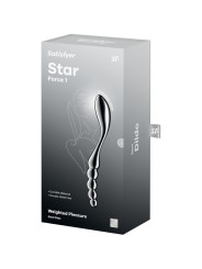 SATISFYER - STAR FORCE 1 DILDO DE AÇO INOXIDÁVEL COM DUAS EXTREMIDADES