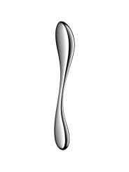 SATISFYER - STAR FORCE 3 GODEMICHET DOUBLE EN ACIER INOXYDABLE