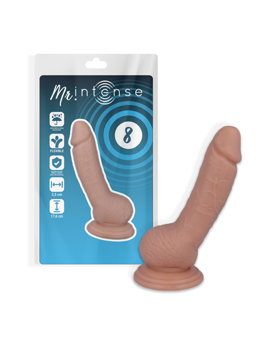 MR INTENSE - 8 REALISTIC PENIS 17.6 CM -O- 3.5 CM