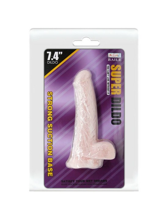 BAILE - DILDO NATURAL SUPER REALISTA 18.8 CM