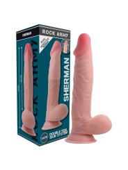 ROCKARMY - DUAL DENSITY SHERMAN REALISTISCHE DILDO 24 CM -OF- 4.62 CM