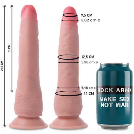 ROCKARMY - DUAL DENSITY CRUSADER REALISTISCHE DILDO 21,5 CM -OF- 4,46 