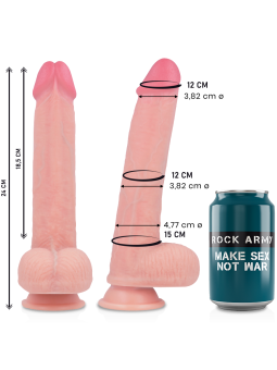 ROCKARMY - LIQUID SILICONE PREMIUM KINGCOBRA REALISTIC 24 CM -O- 4.77 