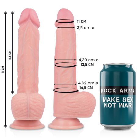 ROCKARMY - DILDO IN SILICONE LIQUIDO PREMIUM SPITFIRE 21 CM -O- 4.62 C