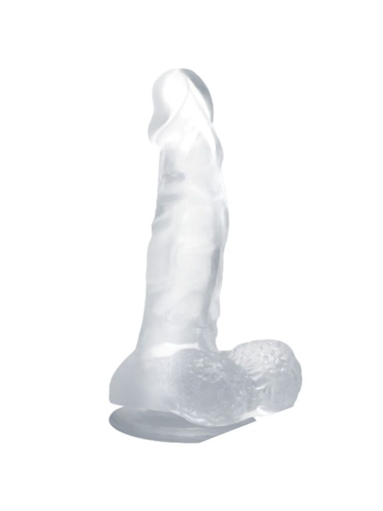 BAILE - DILDO REALÍSTICO COM VENTOSA E TESTÍCULOS 16.7 CM TRANSPARENTE