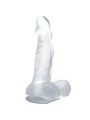 BAILE - REALISTISCHER DILDO MIT SAUGNAPF UND HODEN 16.7 CM TRANSPARENT
