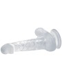 BAILE - REALISTIC DILDO WITH SUCTION CUP AND TESTICLES 16.7 CM TRANSPA