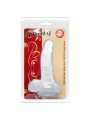 BAILE - REALISTISCHER DILDO MIT SAUGNAPF UND HODEN 16.7 CM TRANSPARENT