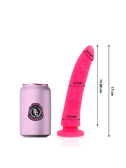 DELTA CLUB - DILDO REALISTA ROSA SILICONA MEDICA 17 CM -O- 3 CM