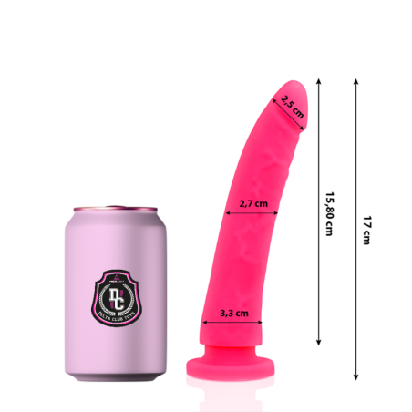 DELTA CLUB - SPEELGOED DILDO ROZE MEDISCHE SILICONEN 17 CM -OF- 3 CM