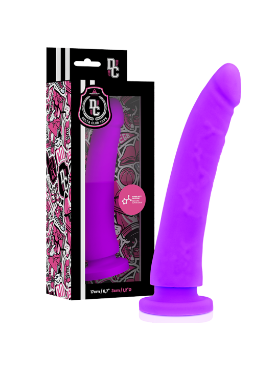 DELTA CLUB - DILDO REALISTA LILA SILICONA MEDICA 17 CM -O- 3 CM