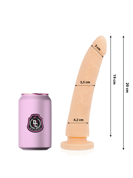DELTA CLUB - SPEELGOED NATUURLIJKE DILDO MEDISCHE SILICONEN 20 CM -OF-