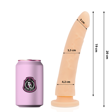 DELTA CLUB - TOYS NATÜRLICHER DILDO MEDIZINISCHES SILIKON 20 CM -O- 4 