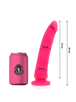DELTA CLUB - SPEELGOED DILDO ROZE MEDISCHE SILICONEN 20 CM -OF- 4 CM