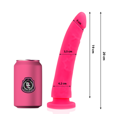 DELTA CLUB - SPEELGOED DILDO ROZE MEDISCHE SILICONEN 20 CM -OF- 4 CM