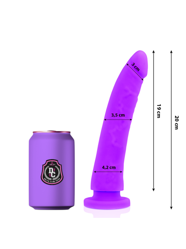 DELTA CLUB - SPEELGOED DILDO LILAC MEDISCHE SILICONEN 20 CM -OF- 4 CM