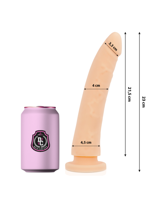 DELTA CLUB - DILDO REALISTA NATURAL SILICONA MEDICA 23 CM -O- 4.5 CM