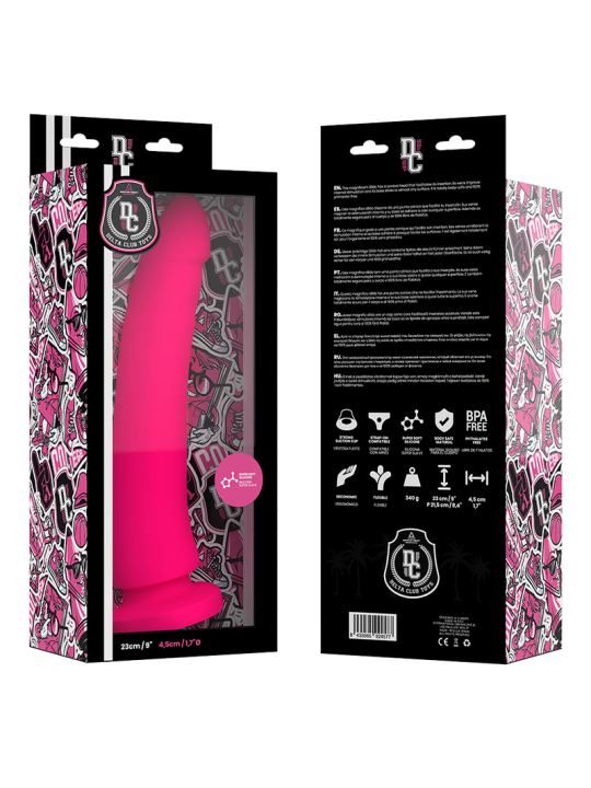 DELTA CLUB - SPEELGOED DILDO ROZE MEDISCHE SILICONEN 23 CM -OF- 4,5 CM
