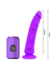DELTA CLUB - TOYS LILA DILDO MEDIZINISCHES SILIKON 23 CM -O- 4.5 CM