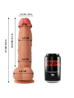 CYBER SILICOCK - SAUL ULTRA REALISTIC SOFT LIQUID SILICONE 21 CM -O- 4