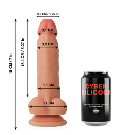 CYBER SILICOCK - JUDE ULTRA REALISTISCHES. WEICHES FLÜSSIGE SILIKON 18