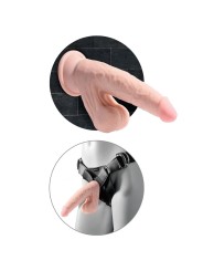 KING COCK - PLUS 3D DILDO SWINGING BALLS 24.5 CM HELLE HAUT