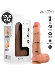 MR INTENSE – BRUCE S SILIKON-DILDO MIT HODEN, 17,8 CM, Ø 4 CM