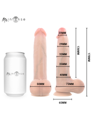 MR INTENSE - BRUCE S SILICONE DILDO WITH TESTICLES 17.8 CM -Ø- 4 CM
