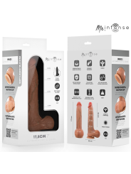 MR INTENSE - BRUCE S SILICONE DILDO WITH TESTICLES 17.8 CM -Ø- 4 CM
