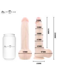 MR INTENSE - BRUCE M DILDO DE SILICONE COM TESTÍCULOS 20 CM -Ø- 4,5 CM