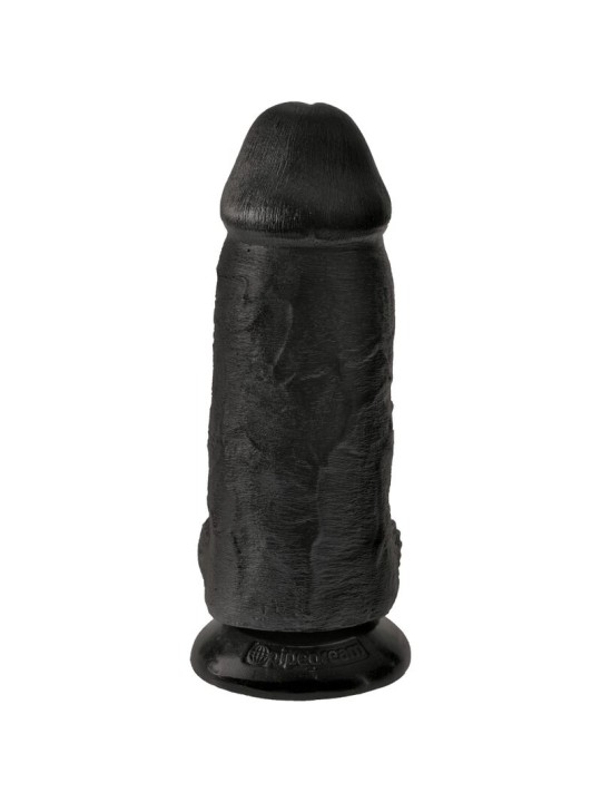 KING COCK - PÊNIS GORDINHO REALISTA 23 CM PRETO