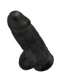 KING COCK - PÊNIS GORDINHO REALISTA 23 CM PRETO