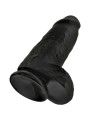 KING COCK - PÊNIS GORDINHO REALISTA 23 CM PRETO