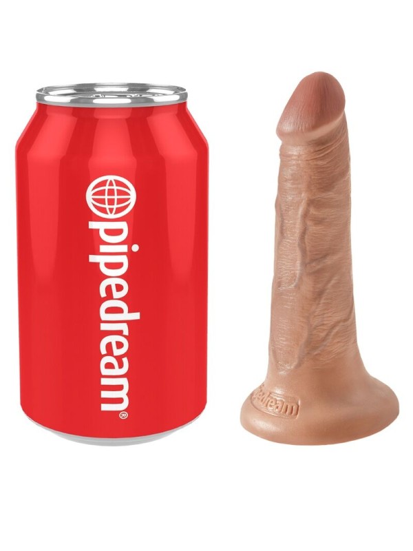 KING COCK - REALISTISCHE PENIS 12 CM KARAMEL