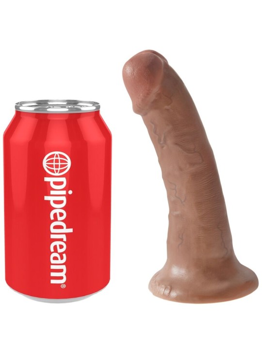 KING COCK - PÊNIS REALÍSTICO 15 CM CARAMELO
