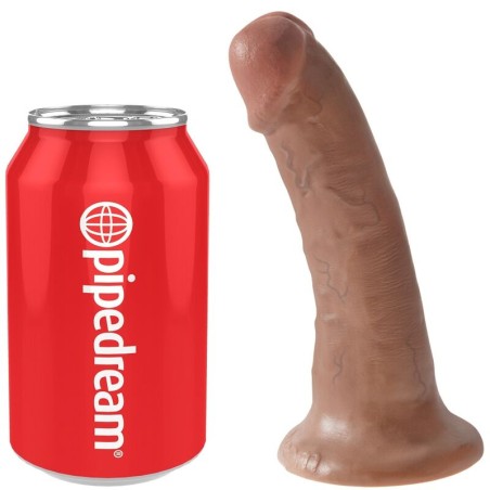 KING COCK - REALISTISCHE PENIS 15 CM KARAMEL