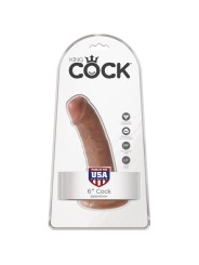 KING COCK - REALISTISCHE PENIS 15 CM KARAMEL