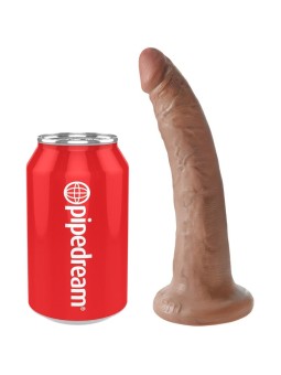 KING COCK - PÉNIS RÉALISTE 17.5 CM CARAMEL