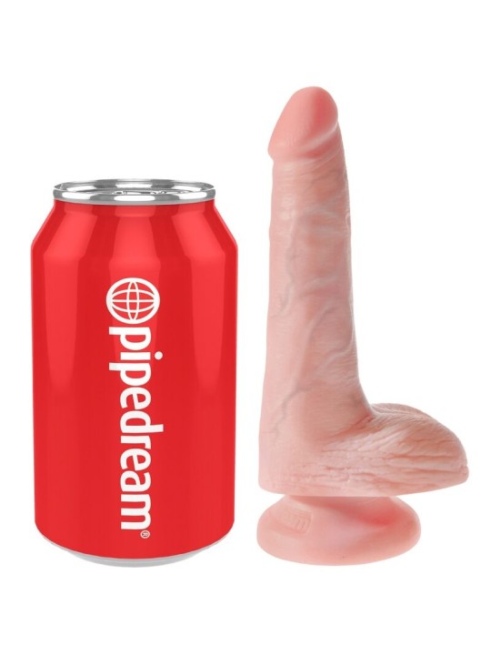 KING COCK - REALISTISCHE PENIS MET TESTIKELS 13,5 CM NATUURLIJK