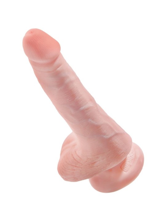 KING COCK - PÊNIS REALÍSTICO COM BOLAS 13.5 CM LEVE