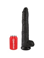 KING COCK - PENE REALÍSTICO CON TESTÍCULOS 30.5 CM NEGRO