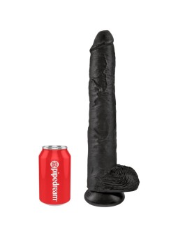 KING COCK - REALISTISCHE PENIS MET TESTIKELS 30,5 CM ZWART