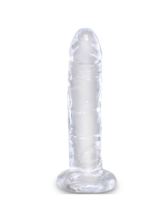 KING COCK - HELDERE REALISTISCHE PENIS 15,5 CM TRANSPARANT